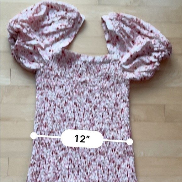 Anthropologie Another Love Smocked Floral Mini Dress in Pink Combo S NWOT - Picture 5 of 13